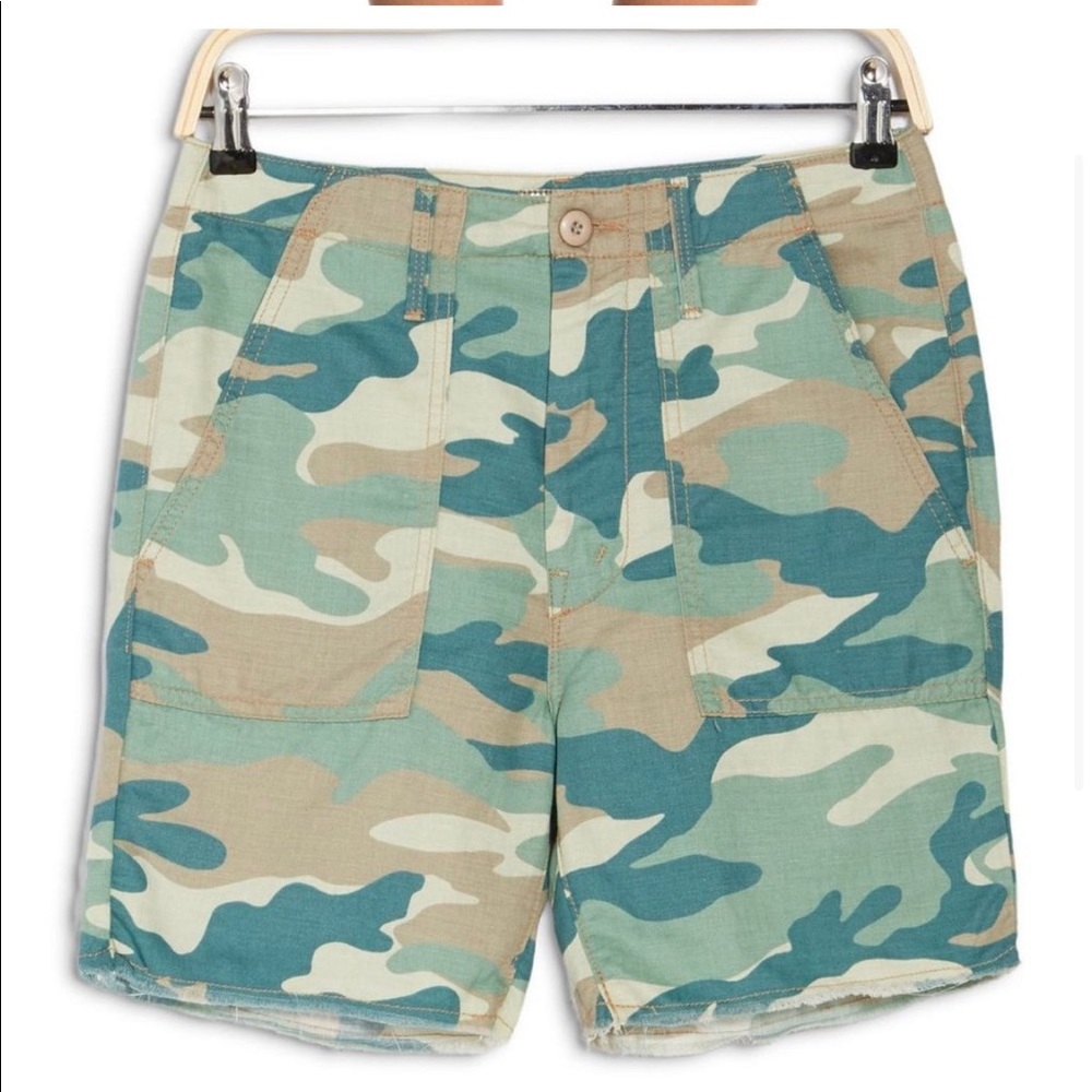 MOTHER Camo Shorts Size 26 NWT